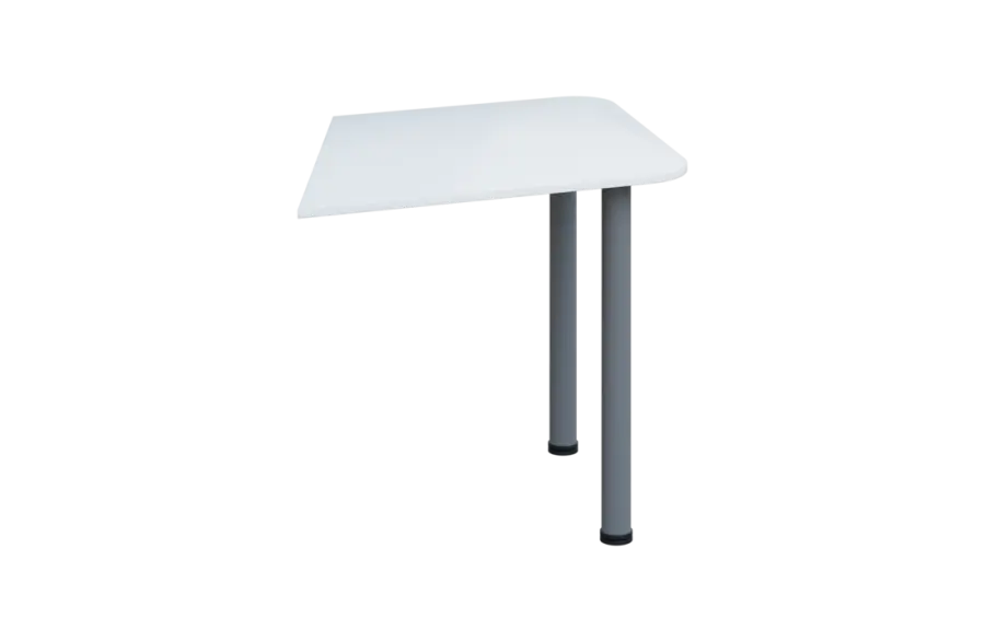 EJZ 2 - 80 přístavba jednací, kovová podnož stříbrná, síla desky 25 mm, bílá